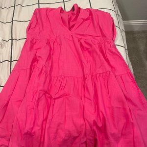 Pink dress babydoll style loose fitting
